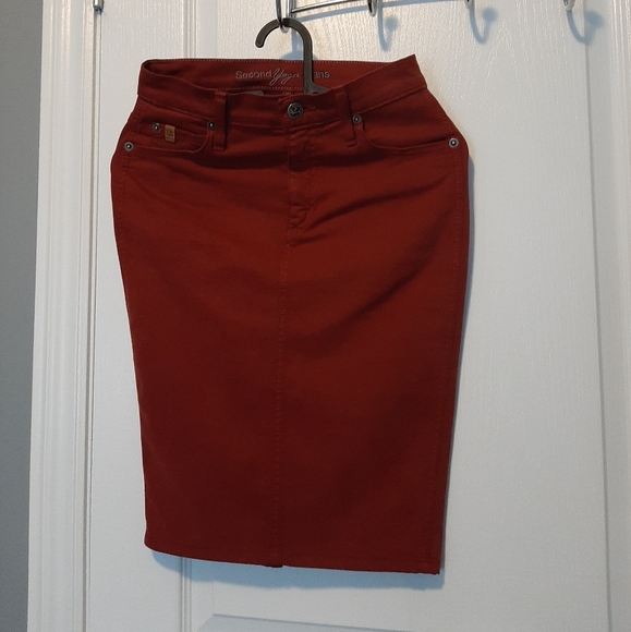 2/25 Midi skirt brown coloured jeans - Picture 3 of 4